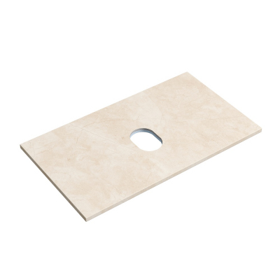 Столешница для ванной комнаты SANCOS 800х460 без отверстия под смеситель, цвет kreman, артикул TT80A2, TT80A2