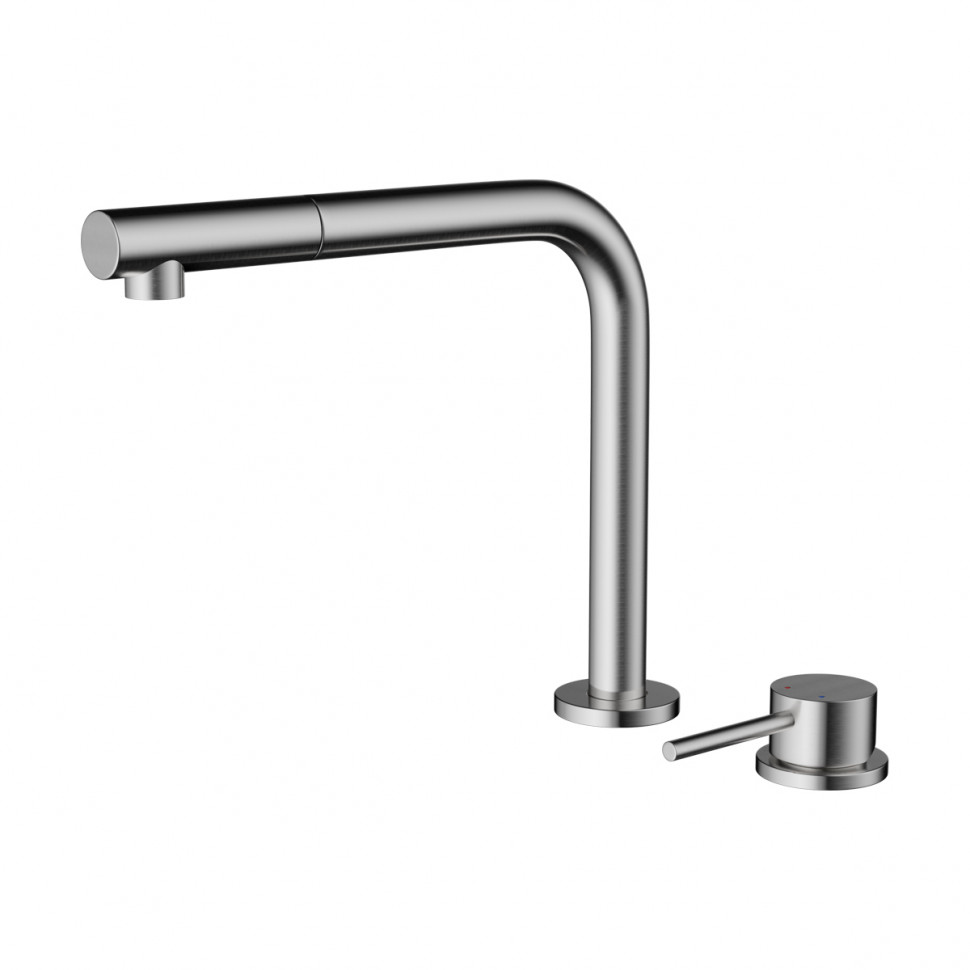 Смеситель для кухни Omoikiri Nara-S-BN латунь/нержавеющая сталь, 4994329