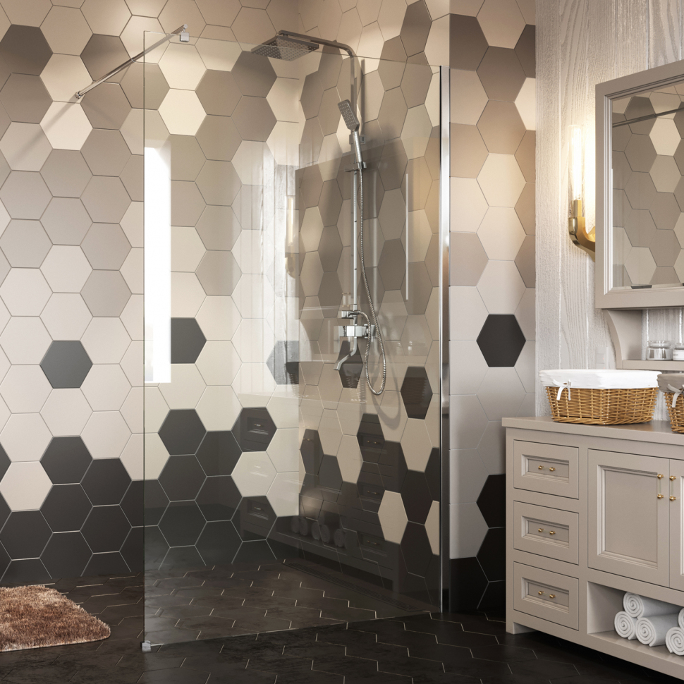 Душевая перегородка Wasserkraft Rossel 28W46