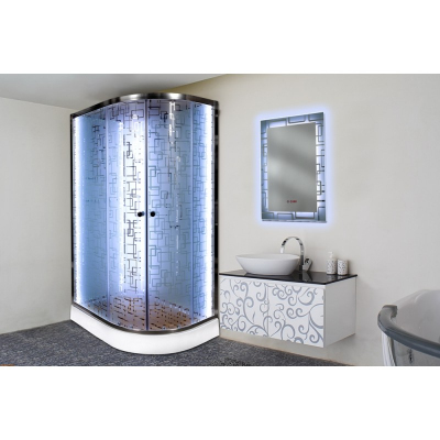 Душевая кабина DTO ЕМ 1512L N LED (120x80)