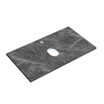 Столешница для ванной комнаты SANCOS 800х460 с отверстием под смеситель, цвет black sky, артикул TT80A1X, TT80A1X