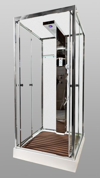 Душевая кабина AvaCan Z111MT с баней 100x100 см, Z111MTSTEAM