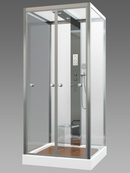 Душевая кабина AvaCan Z111MT с баней 100x100 см, Z111MTSTEAM