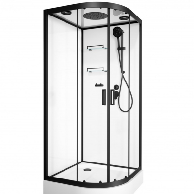 Душевая кабина Frank F420 Black 120х120 см, 420240
