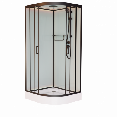 Душевая кабина Frank F420 Black 120х120 см, 420240