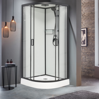 Душевая кабина Frank F420 Black 120х120 см, 420240