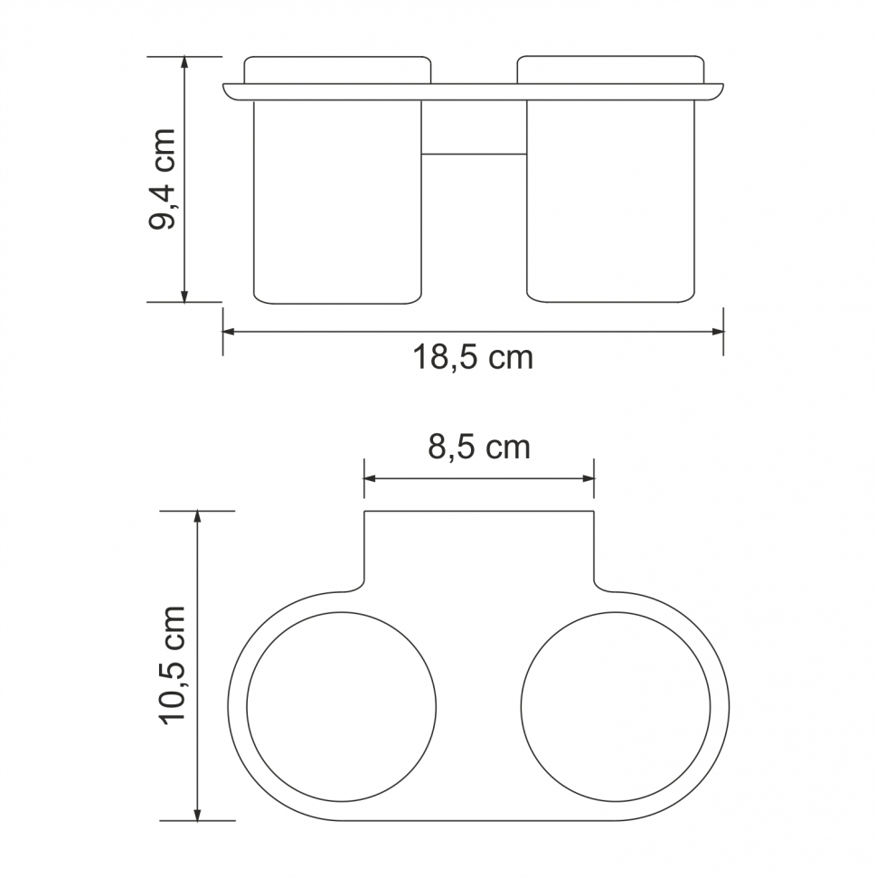 Подстаканник двойной Wasserkraft Kammel K-8328D