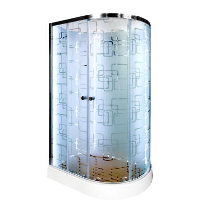 Душевая кабина DTO ЕМ 1512L N LED с гидромассажем (120x80)