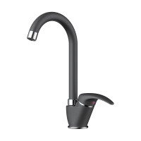 Смеситель для кухни Omoikiri Umi-BL латунь/черный, 4994270