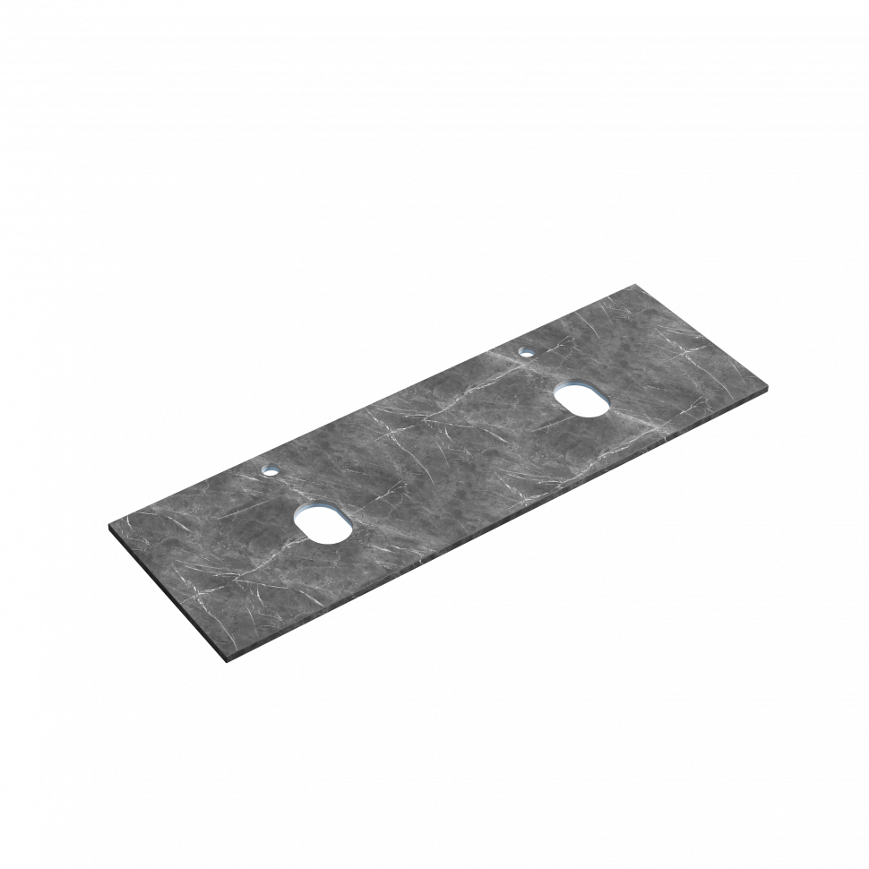 Столешница для ванной комнаты SANCOS из керамогранита SANCOS Black Sky 1400х460 c отверстием под смеситель,TT140A1X