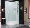 Душевая кабина Frank F411R М White без крыши матовое стекло 110x80 см, 20019