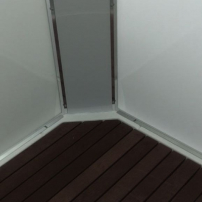 Душевая кабина AvaCan EM2012 L LED с гидромассажем 120x90 см, EM2012LLED+GM