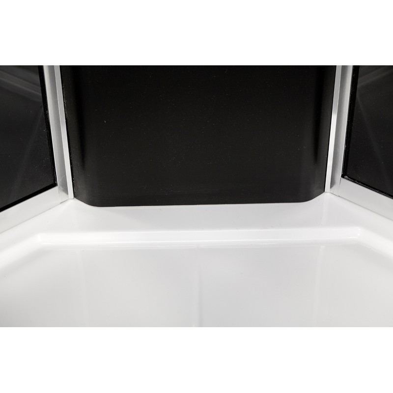 Душевая кабина DTO BM 4590 LED Black с гидромассажем (90x90)