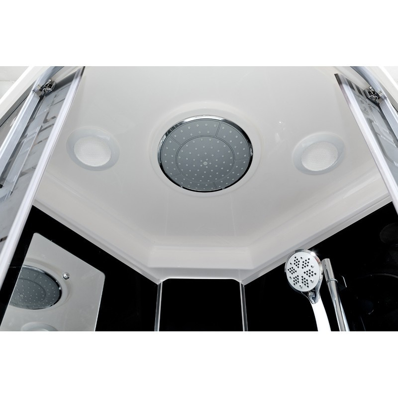Душевая кабина DTO BM 4590 LED Black с гидромассажем (90x90)