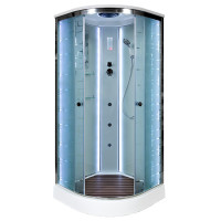 Душевая кабина DTO EM 1580 LED с гидромассажем (80x80)