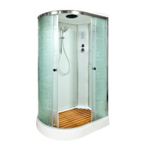 Душевая кабина DTO ЕМ 1512R с электрикой (120x80)