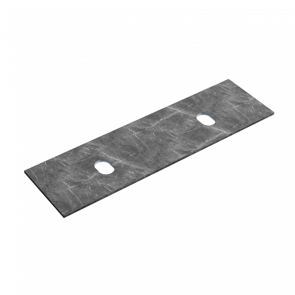 Столешница для ванной комнаты SANCOS из керамогранита SANCOS Black Sky 1400х460 без отверстия под смеситель,TT140A1