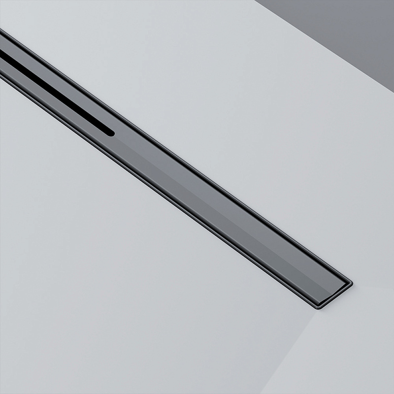 Душевой трап (лоток) 60 AM.PM MasterFlow Slim W01SC-S11-060-05BM комбинированный затвор с черной матовой решеткой