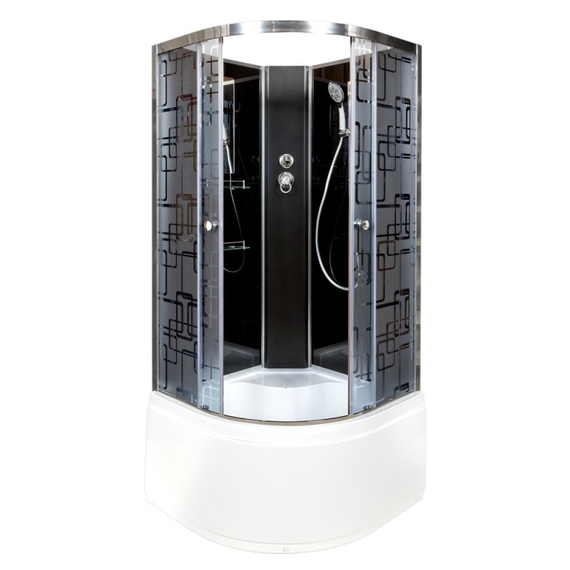 Душевая кабина DTO BM 4590 N Black (90x90)