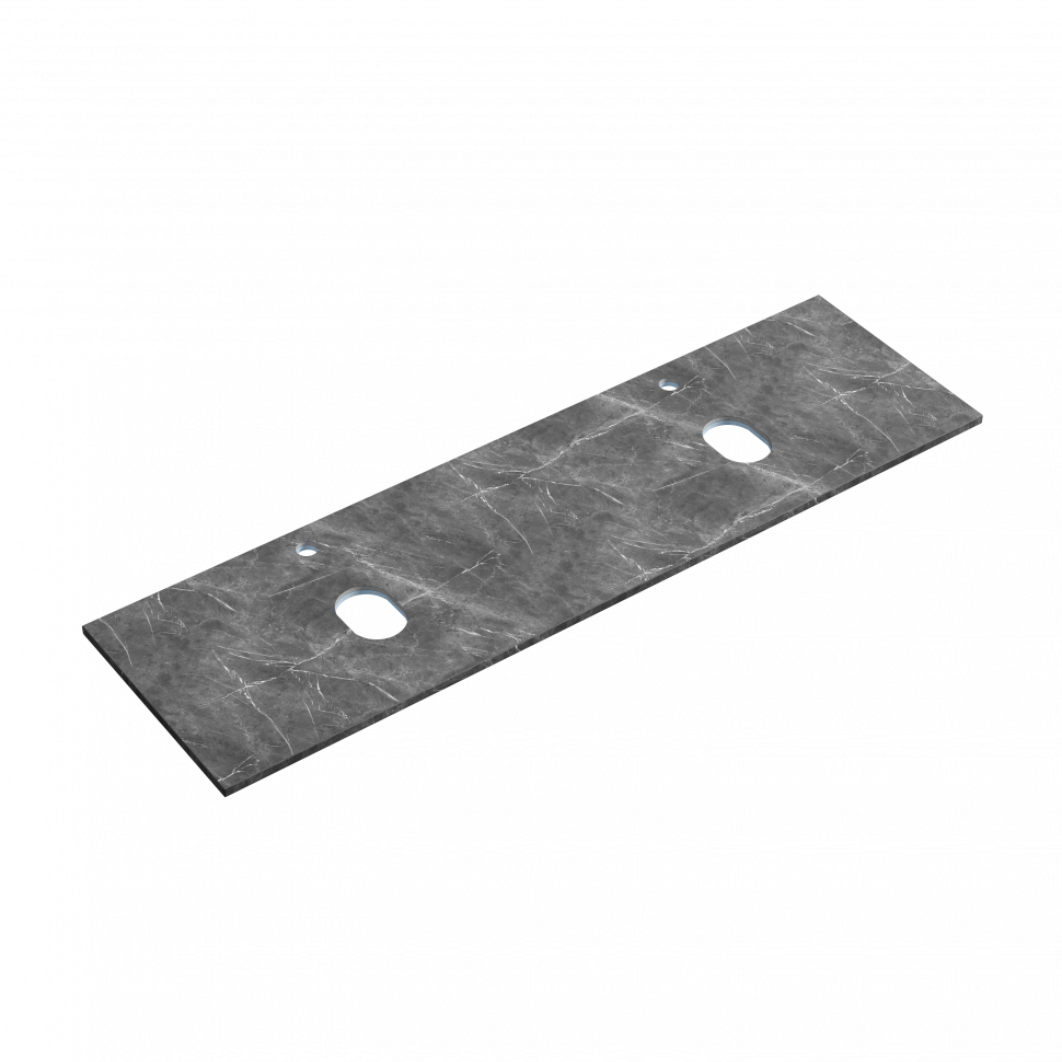 Столешница для ванной комнаты SANCOS из керамогранита SANCOS Black Sky 1600х460 c отверстием под смеситель,TT160A1X