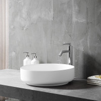 Раковина Solid Surface Vincea VBS-6S16MW, 450*450*130, накладная, цвет белый матовый