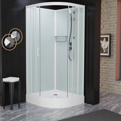 Душевая кабина Frank F420 White без крыши 120x120 см, 420020