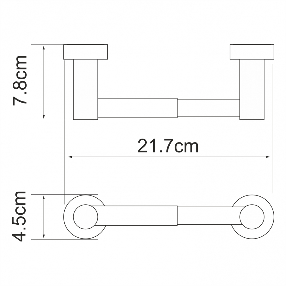 Держатель туалетной бумаги Wasserkraft Donau K-9422