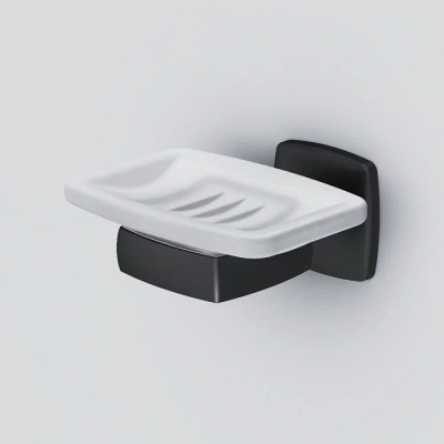 Набор аксессуаров AM.PM Gem черный (крючки, стакан, мыльница)