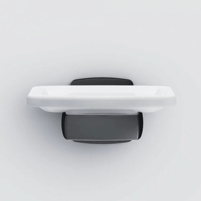 Набор аксессуаров AM.PM Gem черный (крючки, стакан, мыльница)