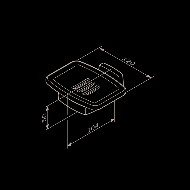 Набор аксессуаров AM.PM Gem черный (крючки, стакан, мыльница)