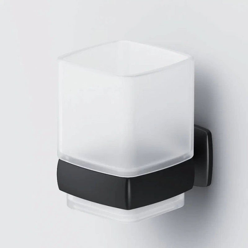 Набор аксессуаров AM.PM Gem черный (крючки, стакан, мыльница)