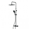 Душевая система AM.PM Func F078F522 стойка с тропическим душем, термостатом, смесителем, изливом, черная