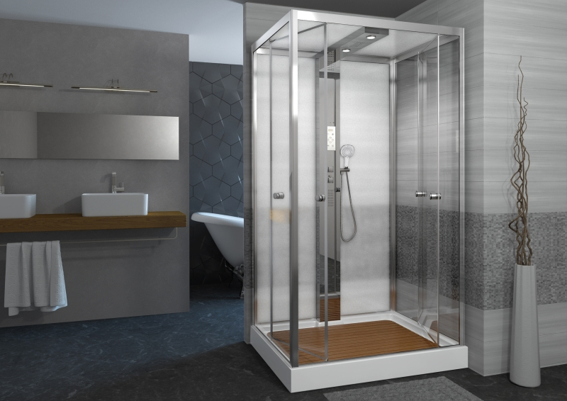 Душевая кабина AvaCan Z122MT с баней 120x90 см, Z122MTSTEAM