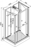 Душевая кабина AvaCan Z122MT с баней 120x90 см, Z122MTSTEAM