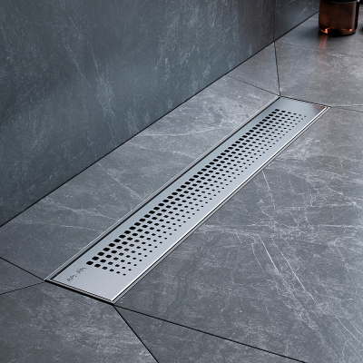 Душевой трап (лоток) 50 AM.PM PrimeFlow W02SC-P11-050-01SB комбинированный затвор со стальной матовой решеткой