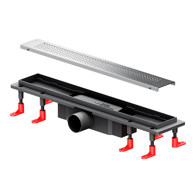 Душевой трап (лоток) 50 AM.PM PrimeFlow W02SC-P11-050-01SB комбинированный затвор со стальной матовой решеткой