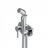 Гигиенический душ со смесителем Damixa Option 212000000 хром встраиваемый, шланг 1500, держатель
