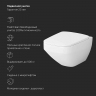 Унитаз подвесной безободковый с инсталляцией AM.PM Inspire 2.0 IS47051.50A1700 сиденьем микролифт, хром пневм. клавишей