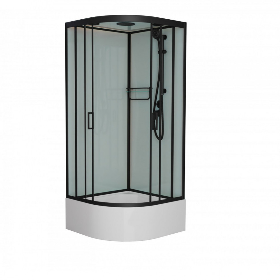 Душевая кабина Frank F400/1 Black 100x100 см, 141009