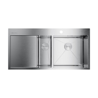 Кухонная мойка Omoikiri Akisame 100-2-R-IN нерж. сталь/нержавеющая сталь, 4973547