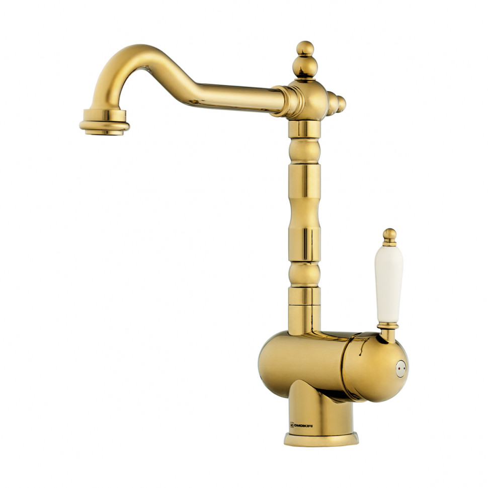 Смеситель для кухни Omoikiri Kyoto-G латунь/золото, OKY-G-35
