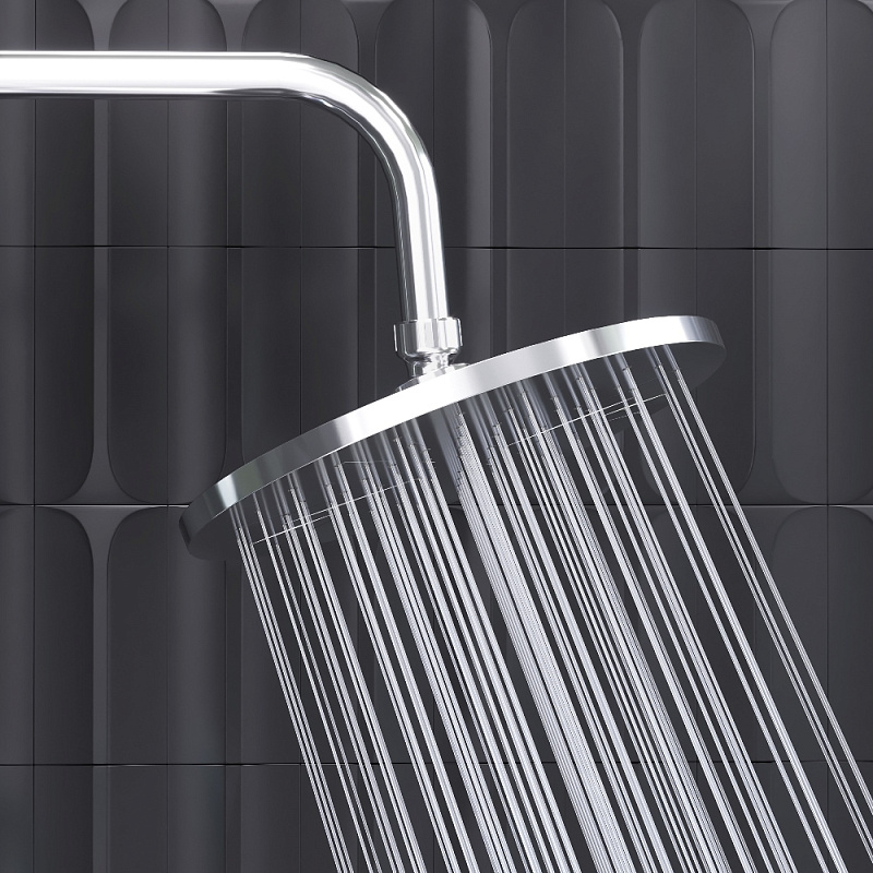 Душевая система Damixa Jupiter 977810000 стойка с тропическим душем, термостатом, смесителем, изливом, хром