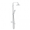 Душевая система Damixa Jupiter 977810000 стойка с тропическим душем, термостатом, смесителем, изливом, хром
