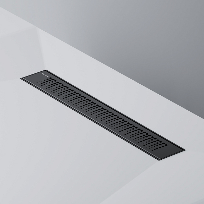 Душевой трап (лоток) 50 AM.PM PrimeFlow W02SC-P11-050-01BM комбинированный затвор с черной матовой решеткой