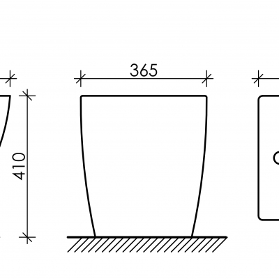 Напольное биде CERAMICANOVA Metropol CN4005