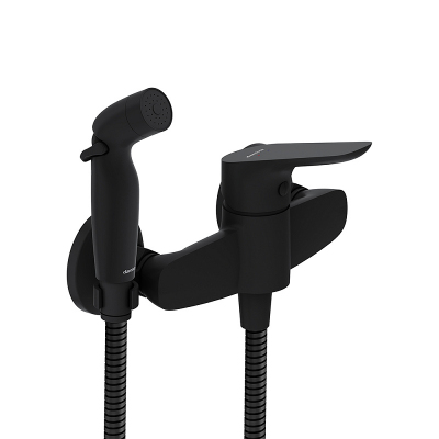 Гигиенический душ со смесителем Damixa Jupiter 778000300 черный встраиваемый, шланг 1500, держатель