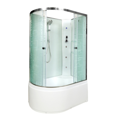 Душевая кабина AvaCan EM4511 N R LED с гидромассажем 110x80 см, EM4511RNLED+GM