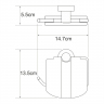 Держатель туалетной бумаги Wasserkraft Donau K-9425