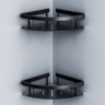 Полка в ванную угловая AM.PM Sense L A7454222 двухъярусная черная
