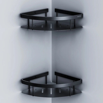 Полка в ванную угловая AM.PM Sense L A7454222 двухъярусная черная